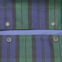 【M】トラッド系グリーン×紺チェック/抱っこひも収納カバー「ルカコ」0609-13