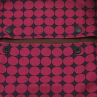 【M】北欧風変わりドット ワインレッド/抱っこひも収納カバー「ルカコ」 0632-11