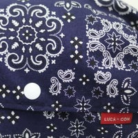 【L】バンダナ柄ネイビー/抱っこひも収納カバー「ルカコ」88-0857-11