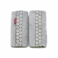 【L】【セット】【刺繍イニシャル】ダンガリーデニム風グレー/抱っこひも収納カバー「ルカコ」25-0676-11