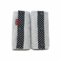 抱っこ紐のよだれカバーFUWA グレー×ブラック×ホワイトドット 51-0380-11