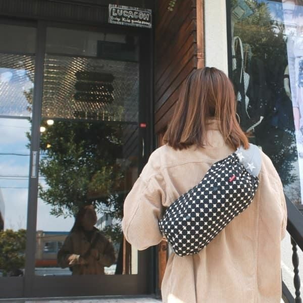 【M】【セット】変わりドットブラック/抱っこひも収納カバー「ルカコ」55-0338-11