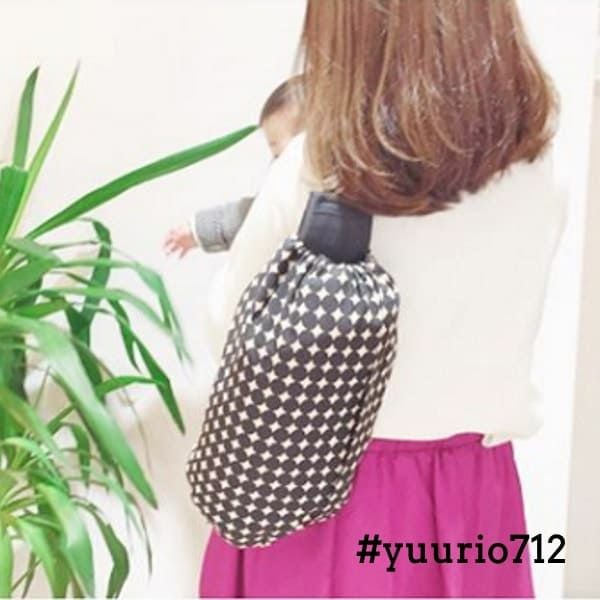 【L】【セット】変わりドットブラック/抱っこひも収納カバー「ルカコ」89-0338-11