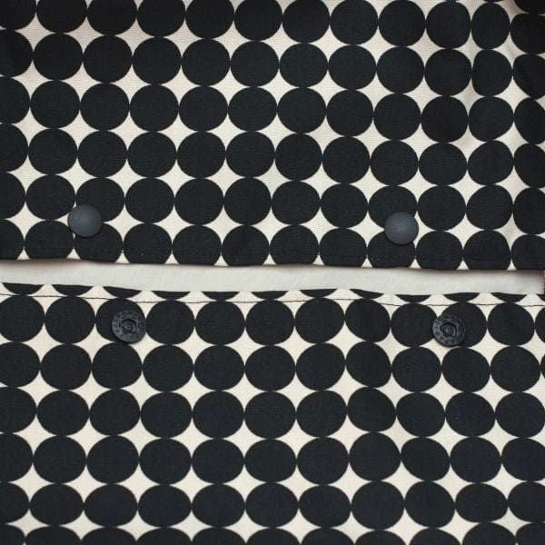 【L】【セット】変わりドットブラック/抱っこひも収納カバー「ルカコ」89-0338-11