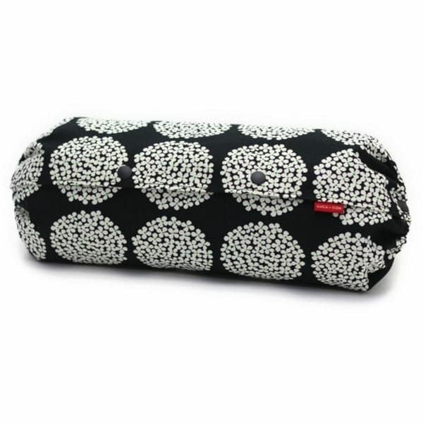  【L】北欧風サークル調フラワーブラック/抱っこひも収納カバー「ルカコ」 88-0935-11