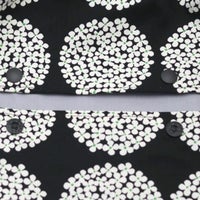  【L】北欧風サークル調フラワーブラック/抱っこひも収納カバー「ルカコ」 88-0935-11