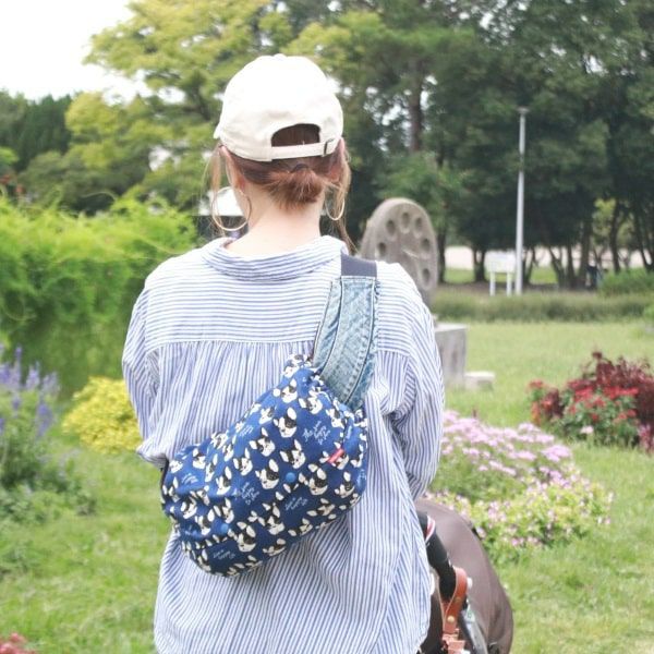 【L】フレンチブルドック ブルー/抱っこひも収納カバー「ルカコ」88-0978-11