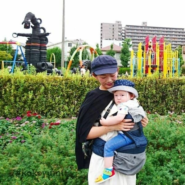 抱っこ紐カバー【ルカコ】抱っこ紐収納 持ち運びポーチ・ケース 日本製【ヒップシート対応】ダンガリーグレー 80-0676-11