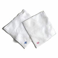  【刺繍イニシャル】のセミオーダー小さなこだわりタオル2枚 ちゃんと。 10-0000-02