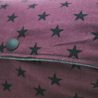 【L】【リバーシブル】ダンガリーグレー×星柄ワインレッド/抱っこひも収納カバー「ルカコ」 88-0999-11