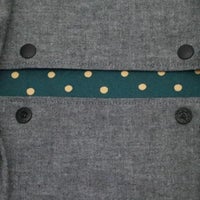 【L】【リバーシブル】ダンガリーグレー×グリーンドット/抱っこひも収納カバー「ルカコ」 88-1001-11