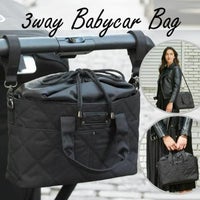 【3WAYベビーカーバッグ】取り外してそのままBAGにできる ポケットたくさん収納 マザーズバッグ 巾着 ベビーカーオーガナイザー 1000-02-2