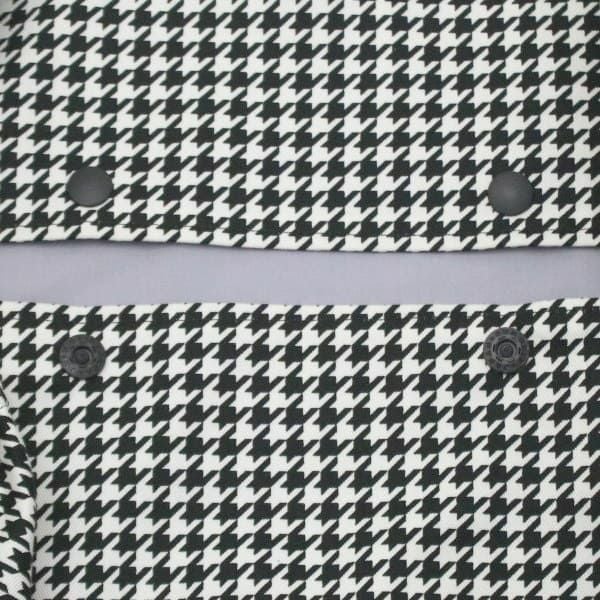 【L】千鳥格子ブラック/抱っこひも収納カバー「ルカコ」88-1041-11