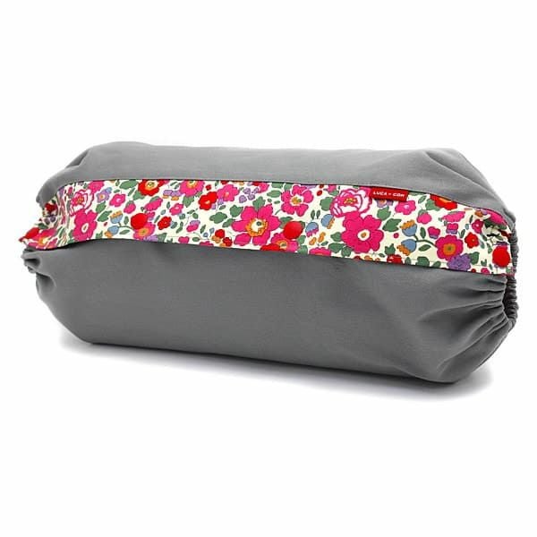 レイヤーリバティ グレー×【リバティ　ベッツィアン（レッド系）】0862-11