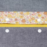 【M】【レイヤー】ダンガリーブルー×ダリアイエロ/抱っこひも収納カバー「ルカコ」0955-11