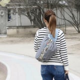 【M】【レイヤー】ダンガリーグレー×ルカコオリジナルグリーン/抱っこひも収納カバー「ルカコ」0971-11