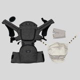 ミアミリー(MiaMily)コアキャリア(CORE CARRIER) 【チャコールブラック】新生児から20kgまで超フィットで肩腰超ラク！フィットするヒップシートキャリア/MiaMilly JAPAN正規品 1000-01-07