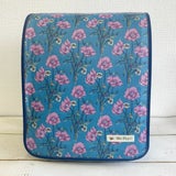 【ランドセルカバー】女の子用 雨の日安心・付け方簡単【ラージサイズ】【リバティポアレ/ブルーライン】1000-15-14