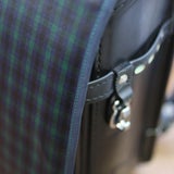 【ランドセルカバー】男の子用 雨の日安心・付け方簡単【ラージサイズ】【英国調チェック/ネイビーライン】1000-15-07