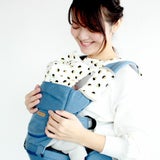 【ベビーアンドミー】ベルク専用 【セット】スリーピングフード・抱っこ紐ベルトよだれカバー【ドット】1000-07-33