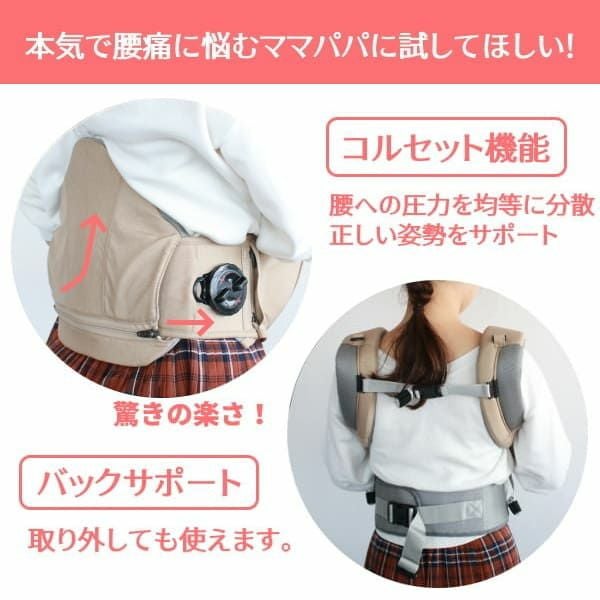 Dr.Dial 抱っこ暇　美品 アイエンジェル ドクターダイヤル】i-angel Dr.Dialダイヤル式抱っこ紐