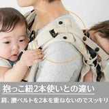 【双子用抱っこ紐】napnap(ナップナップ)ネイビー ふたごのおんぶ抱っこ組み合わせ可のおすすめ世界初ツインズキャリー イニシャルチャーム2個セット
