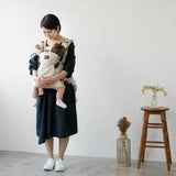 【双子用抱っこ紐】napnap(ナップナップ)ネイビー ふたごのおんぶ抱っこ組み合わせ可のおすすめ世界初ツインズキャリー イニシャルチャーム2個セット