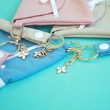 サモエ(SAMOE)離乳食エプロン用携帯ポーチ(クラッチポーチ)ストラップチャーム付き1000-16-03