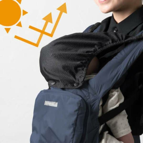 ナップナップ コンパクト】ネイビー 抱っこ紐2本目サブに軽量で1歳2歳3