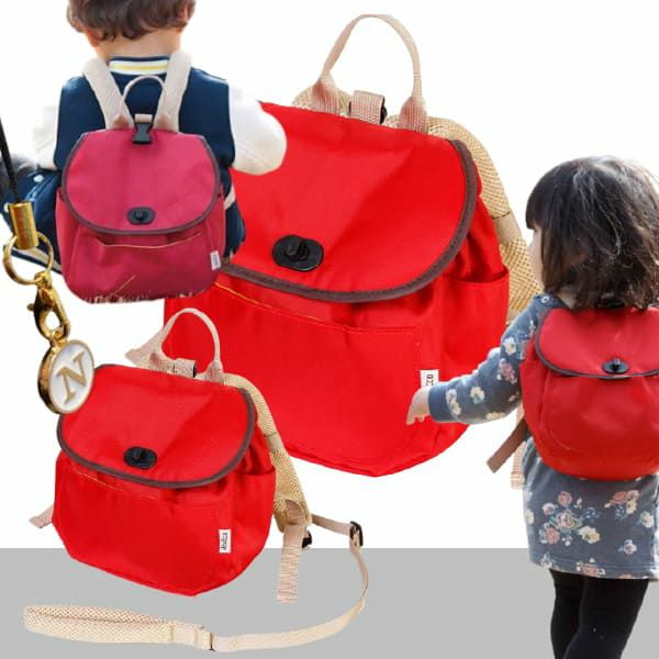 ハーネス付きリュック】ダディッコ【りんご】赤ちゃん・子供の迷子防止