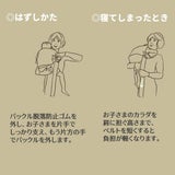 ダッコルト(DAKKOLT)【レッド】1歳2歳3歳セカンド抱っこ紐 日本製で安心。折りたたみスリングでコンパクト。簡易抱っこ紐で持ち運び簡単。ママのこだわりママイト1000-29-03