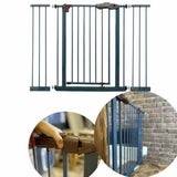 【ベビーゲート】【125-135cm】おしゃれで人気のヴィンテージブルー 壁保護突っ張り式で賃貸OK!キッチン、リビングや階段下や店舗におすすめの前後両開き。オートクローズ・90度オープン機能付き 本体+拡張オプション1000-21-30