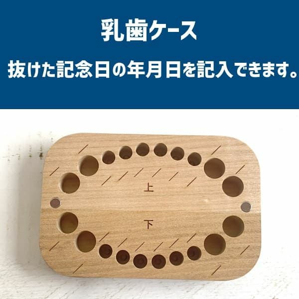 【乳歯ケース】乳歯生え変わりの5歳6歳7歳 乳歯保存(とっておく)おしゃれな木製乳歯ケース日本製 脱脂綿ピンセット付き1000-21-33