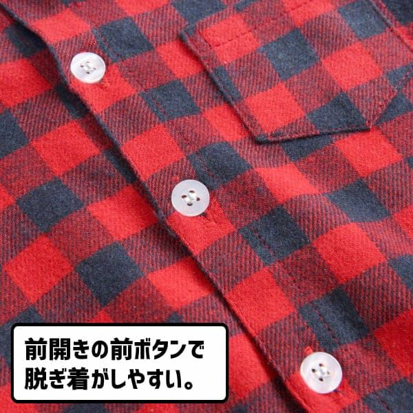 チェックシャツロンパース【70サイズ(6～12ヵ月)】生後半年～1歳 大人