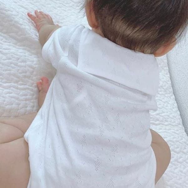 セーラー襟のロンパース】半袖【60-70サイズ2枚セット】ベビー服