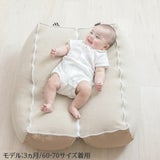 【セーラー襟のロンパース】【80サイズ2枚セット】ベビー服・日本製ブランド おしゃれな透かしツリー柄ホワイト(白)綿100% 通販1000-42-03