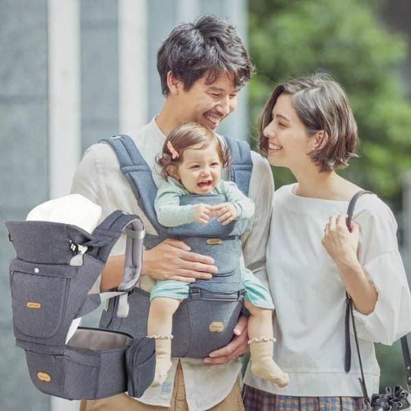 【美品】ベビーアンドミー 抱っこ紐 BABY&Me BELK-S Denim（デニム）／未使用付属品あり✨ クーポン発行中 BABY&Me ベビーアンドミー BELK-S ベルクエス 抱っこ紐