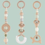 【ベビージム】おしゃれで長く使える木製で人気の折りたためるプレイジム【グリーン】赤ちゃんが遊べる可愛すぎるベビートイ（知育おもちゃ）付きで出産祝いにもおすすめ。ホップル1000-43-04