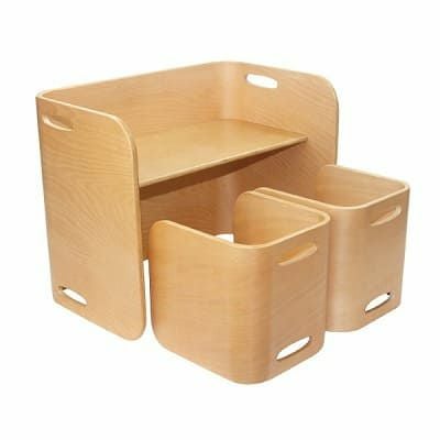 コロコロデスク＆チェア】1歳2歳3歳4歳こどもキッズ椅子と木製テーブル