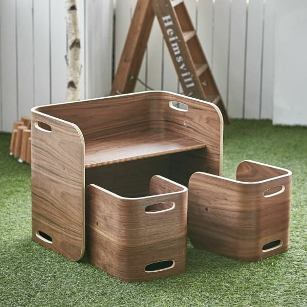 コロコロデスク＆チェア】1歳2歳3歳4歳こどもキッズ椅子と木製テーブル
