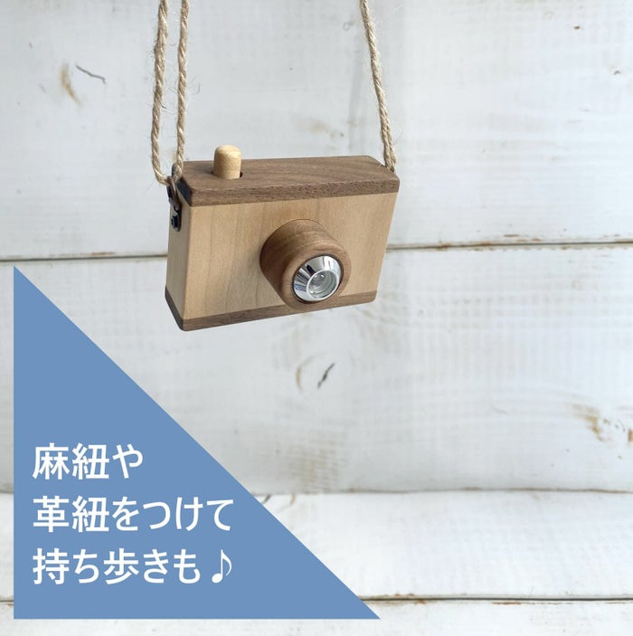 キッズ・こども木製トイカメラ 日本製【マストロジェペット】3歳誕生日・プレゼントに木工職人が創るおしゃれなカメラ(CIACK!)チャックがおすすめ！1000-48-01