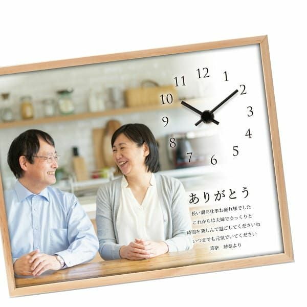 フォトクロック【Family】写真入り時計付きおしゃれなオーダーメイド