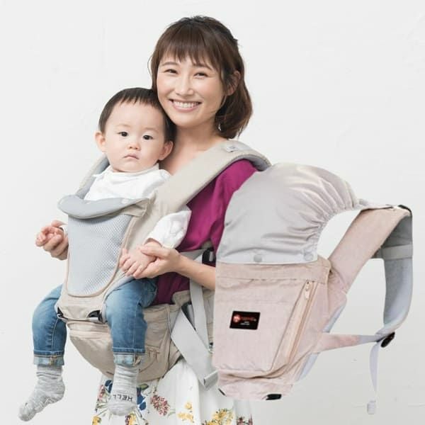 【美品】napnap Tran トランヒップシートダブルショルダーシープベージュ napnap】ナップナップのヒップシート【Tran】トラン ダブルショルダー