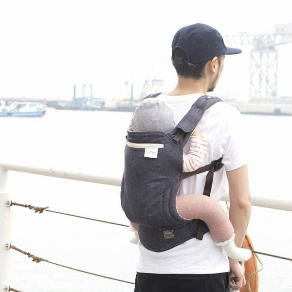 【試着のみ・美品】sun&beach サンアンドビーチ　抱っこ紐 サンアンドビーチ(sun&beach)メッシュベージュ(OM-1)新生児から3歳頃