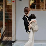 ノルン(N/ORN)抱っこ紐バッグ(日本製)【ベージュ】ヒップシートになるマザーズバッグ(防水・抗菌防臭)腰すわり後（生後約7か月頃）～20㎏（5歳頃）まで長く使える熟練のバッグ職人が創ったおしゃれなショルダーバッグ1000-52-01