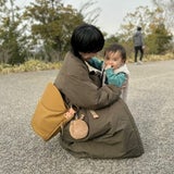 ノルン(N/ORN)抱っこ紐バッグ(日本製)【キャメル】ヒップシートになるマザーズバッグ(防水・抗菌防臭)腰すわり後（生後約7か月頃）～20㎏（5歳頃）まで長く使える熟練のバッグ職人が創ったおしゃれなショルダーバッグ1000-52-03