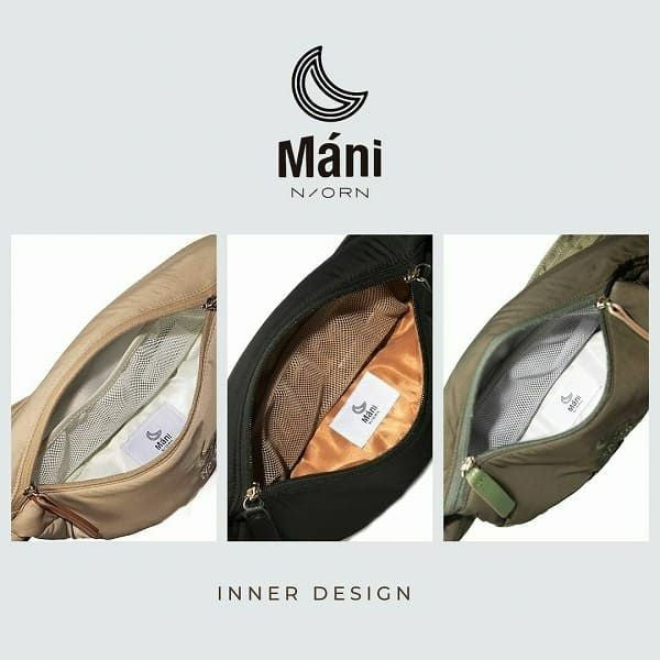 N/ORN Máni ボディバッグ　ブラック ヒップシート ノルンマーニ（N/ORN Mani）ショルダーバッグ×ヒップシート 生後7ヵ月