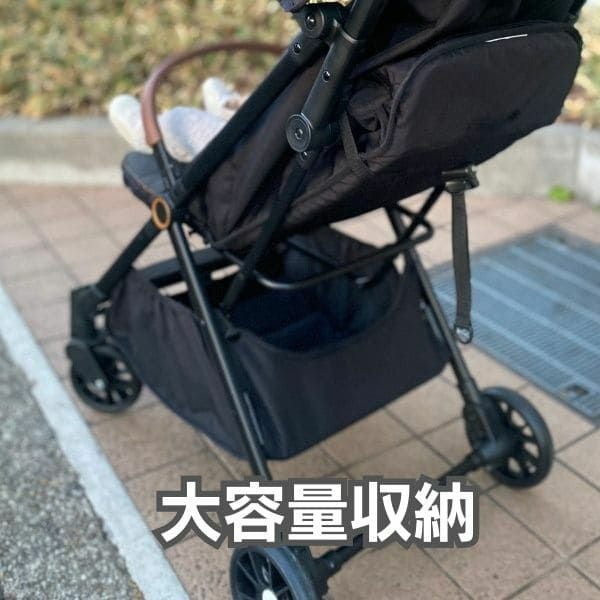 besreyベビーカー軽量5㎏!片手で簡単折りたたみコンパクト新型ブラック