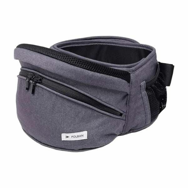 POLBAN ヒップシート P7610 グレー系　ダブルショルダー付 POLBAN ポルバン ヒップシート ダブルショルダー 抱っこ紐 グレー