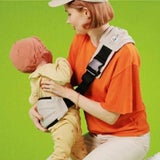 POLBAN GO(ポルバン ゴー)メランジアイスグレー 腰がすわった生後7ヵ月〜48ヵ月まで使えるセカンド抱っこ紐。持ち運び収納袋付きでわずか250gで持ち運びも楽々コンパクト設計のスリング型ベビーショルダー パパママ身長約145cm～185cmまで対応 1000-58-25